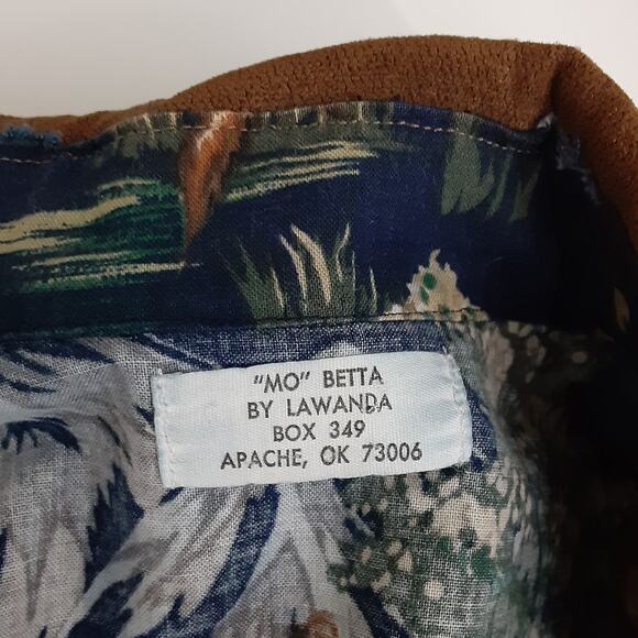 Mo Betta Western Shirt Suede Collar Bear Mountain Button Up Shirt Garth Brooks - Picture 9 of 9